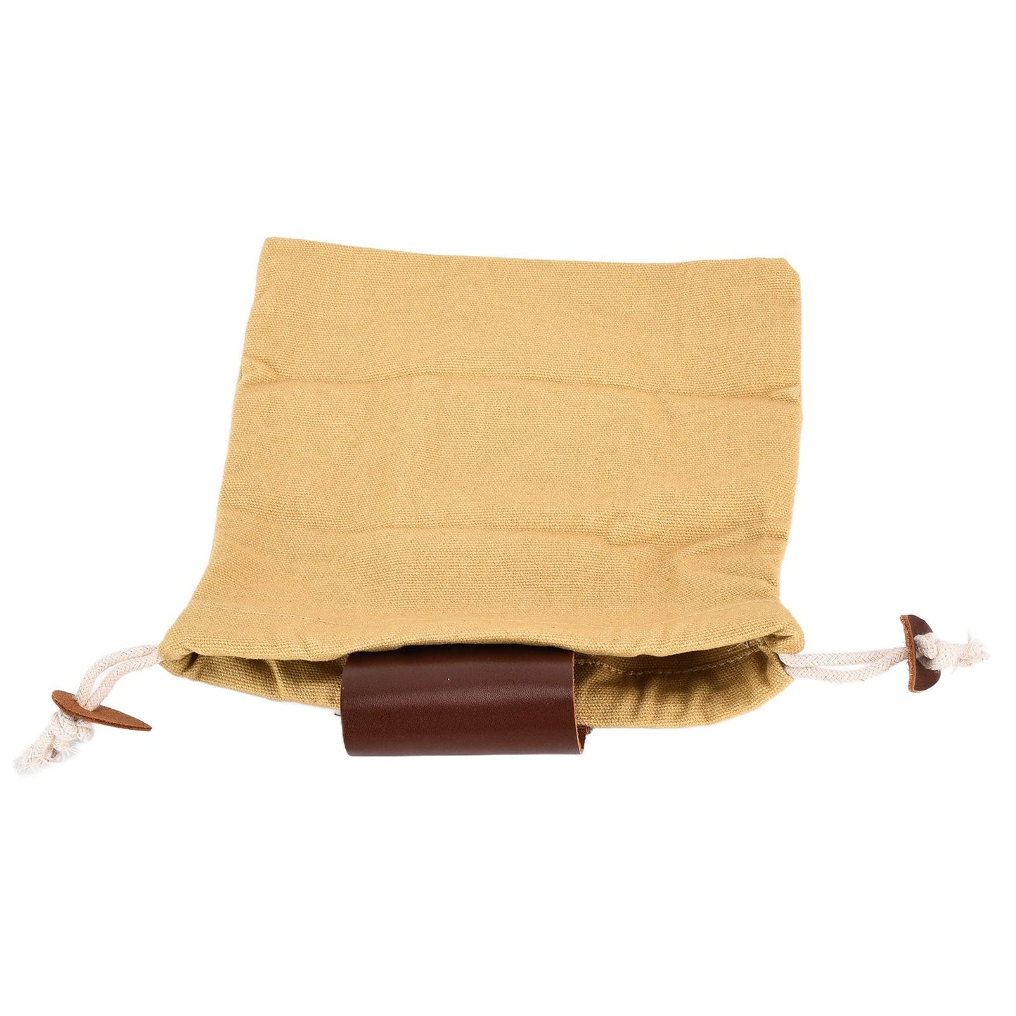 Leather Canvas Foraging Pouch Belt Fruit Picking Bag for Camping Fruit CollectingKhaki V1294-YM0523-3111210325512