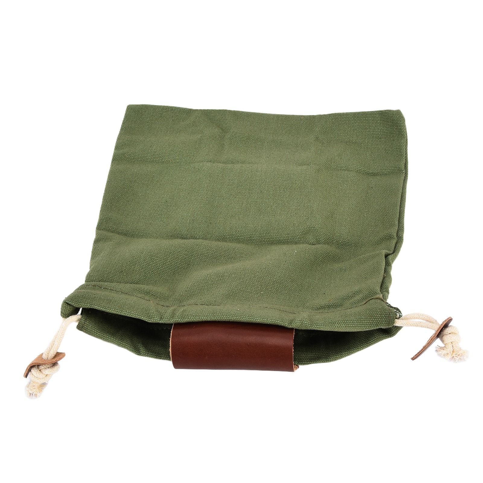 Leather Canvas Foraging Pouch Belt Fruit Picking Bag for Camping Fruit CollectingArmy Green V1294-YM0523-3111210325513