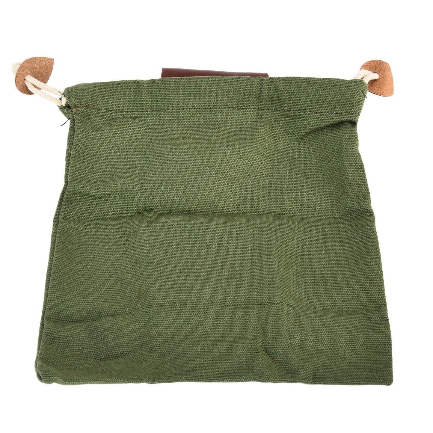 Leather Canvas Foraging Pouch Belt Fruit Picking Bag for Camping Fruit CollectingArmy Green V1294-YM0523-3111210325513