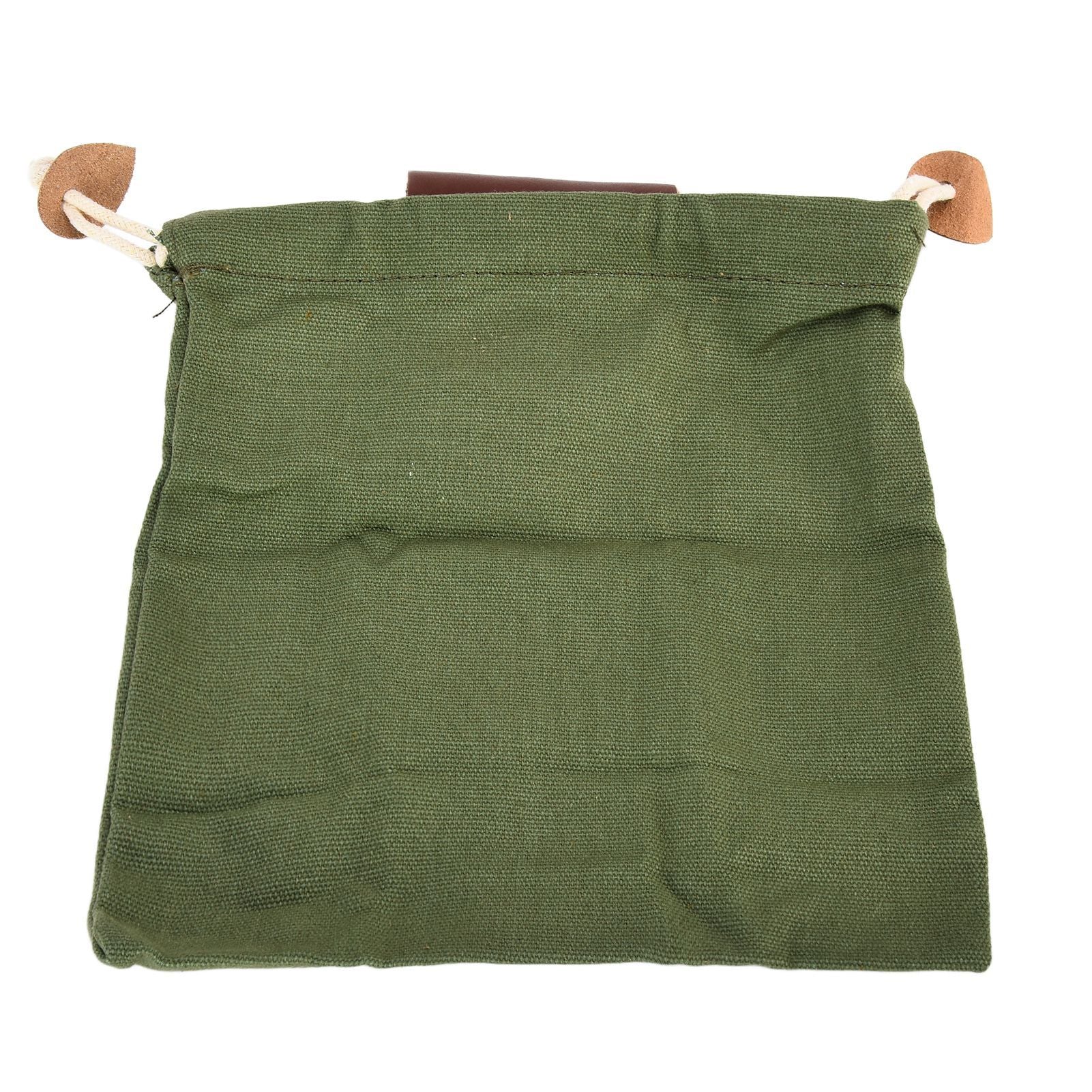 Leather Canvas Foraging Pouch Belt Fruit Picking Bag for Camping Fruit CollectingArmy Green V1294-YM0523-3111210325513
