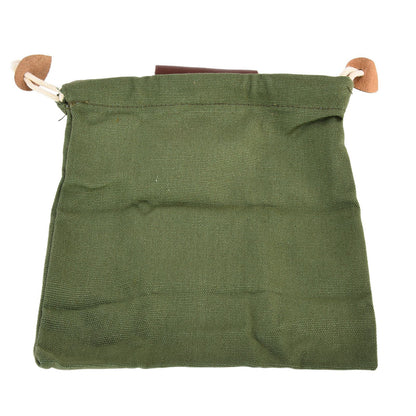 Leather Canvas Foraging Pouch Belt Fruit Picking Bag for Camping Fruit CollectingArmy Green V1294-YM0523-3111210325513