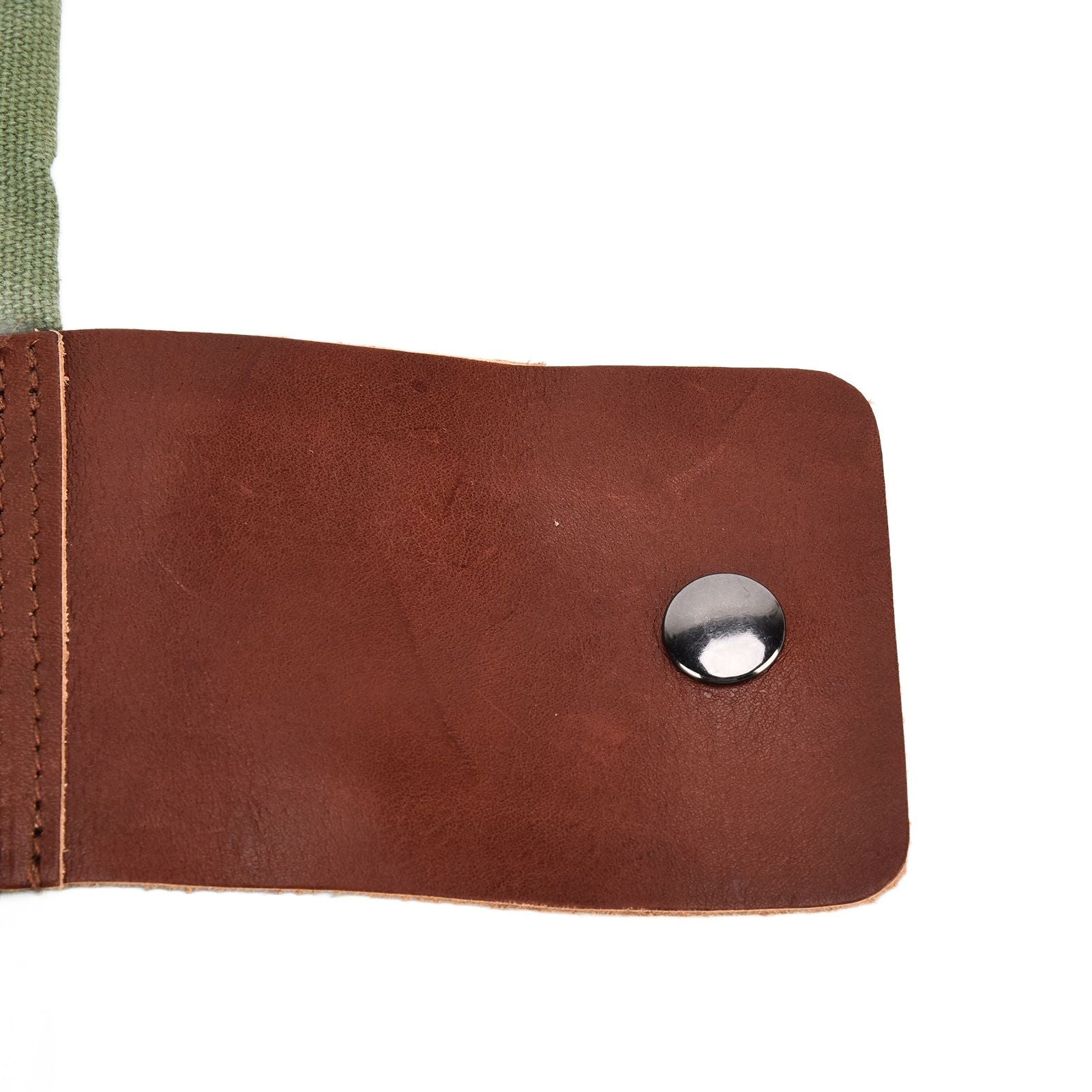 Leather Canvas Foraging Pouch Belt Fruit Picking Bag for Camping Fruit CollectingArmy Green V1294-YM0523-3111210325513