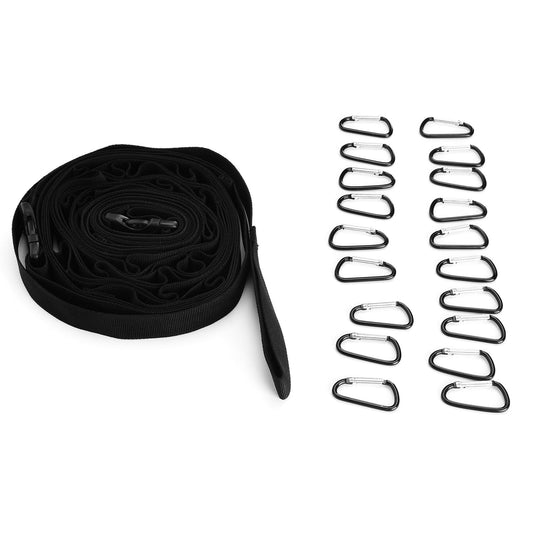 Outdoor Camping Lanyard Hanger with 19 Loops Campsite Storage Strap for Hanging Camping Equipment V1294-YM0523-3111210325711