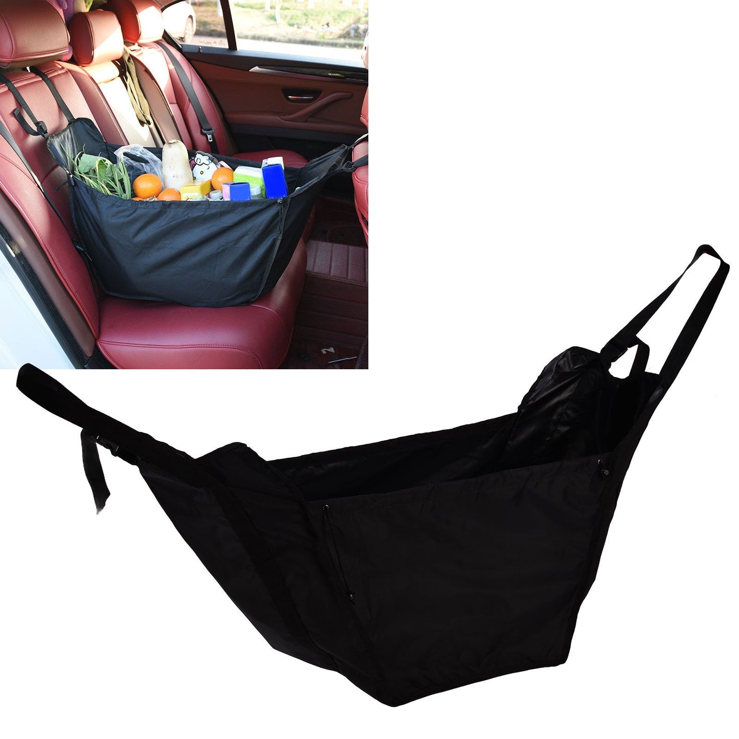 Car Storage Shopping Bag Adjustable Oxford Cloth Portable Storage Bag for Shopping Travel V1294-YM0523-3111210326211