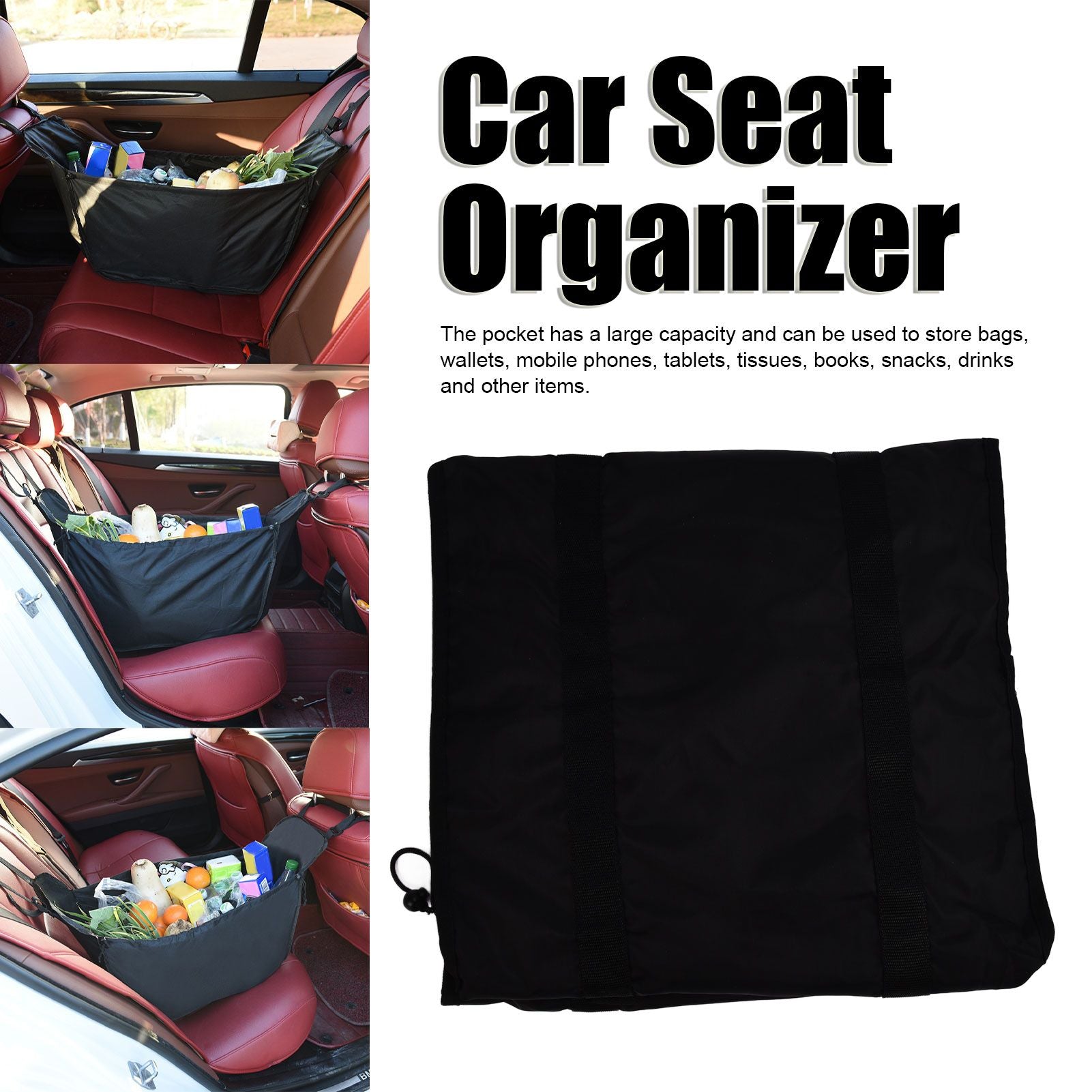 Car Storage Shopping Bag Adjustable Oxford Cloth Portable Storage Bag for Shopping Travel V1294-YM0523-3111210326211