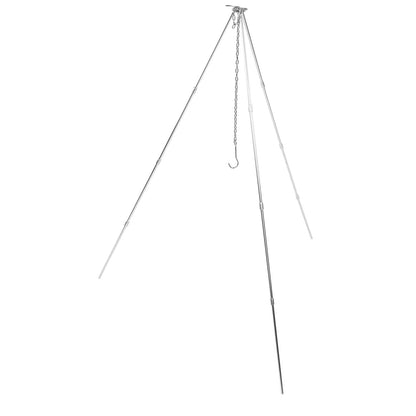 4 Section Campfire Tripod Portable Aluminum Alloy Hanging Pot Tripod for Outdoor V1294-YM0523-3111210336011