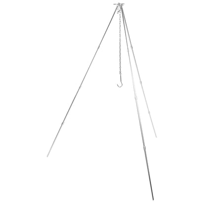 4 Section Campfire Tripod Portable Aluminum Alloy Hanging Pot Tripod for Outdoor V1294-YM0523-3111210336011