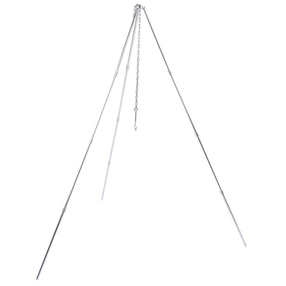 4 Section Campfire Tripod Portable Aluminum Alloy Hanging Pot Tripod for Outdoor V1294-YM0523-3111210336011