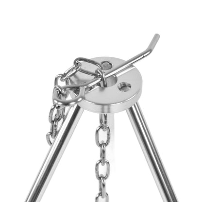 4 Section Campfire Tripod Portable Aluminum Alloy Hanging Pot Tripod for Outdoor V1294-YM0523-3111210336011