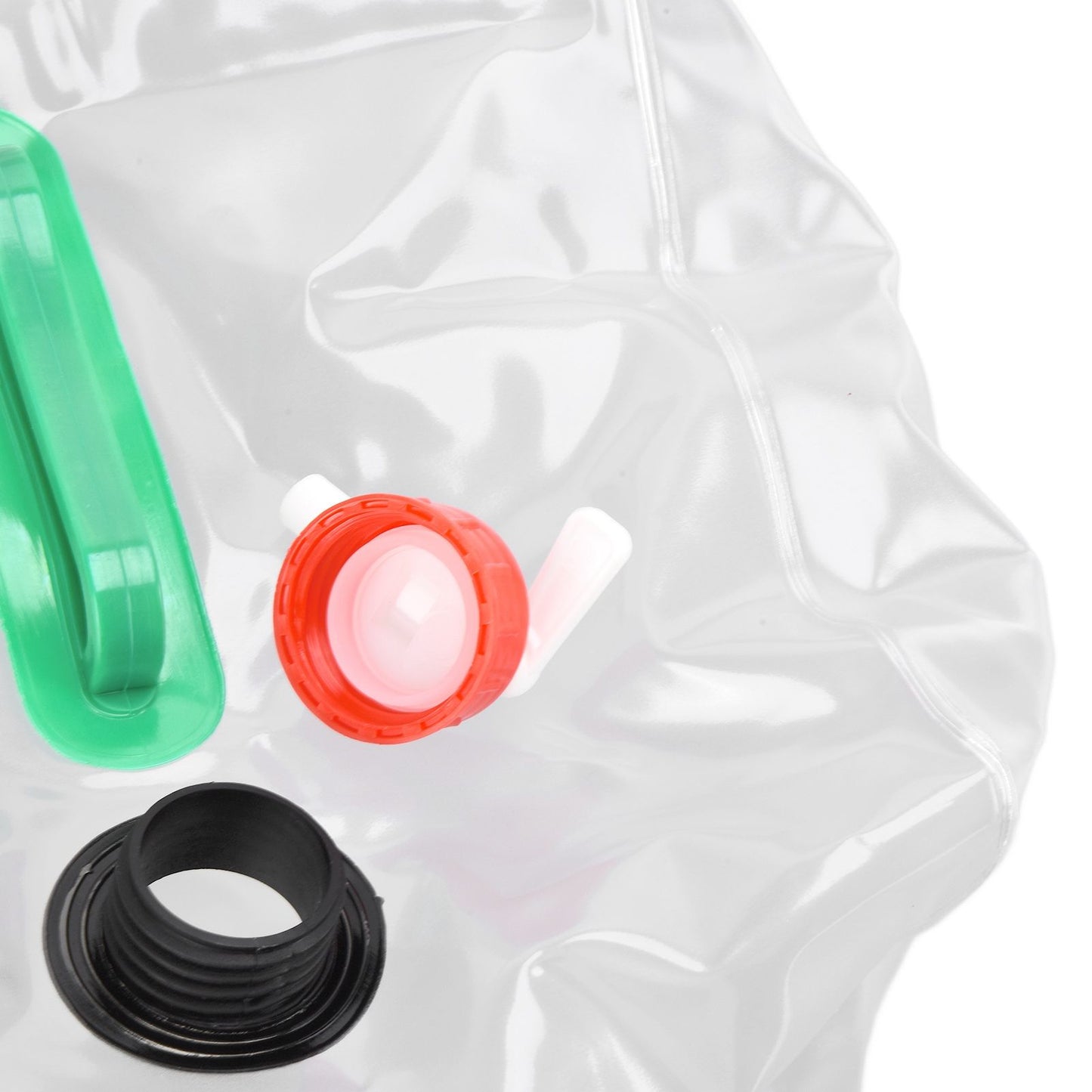 2Pcs 20L Folding Water Bucket PVC Portable Transparent Water Container with Spigot for Camping Hiking V1294-YM0523-3111210337211