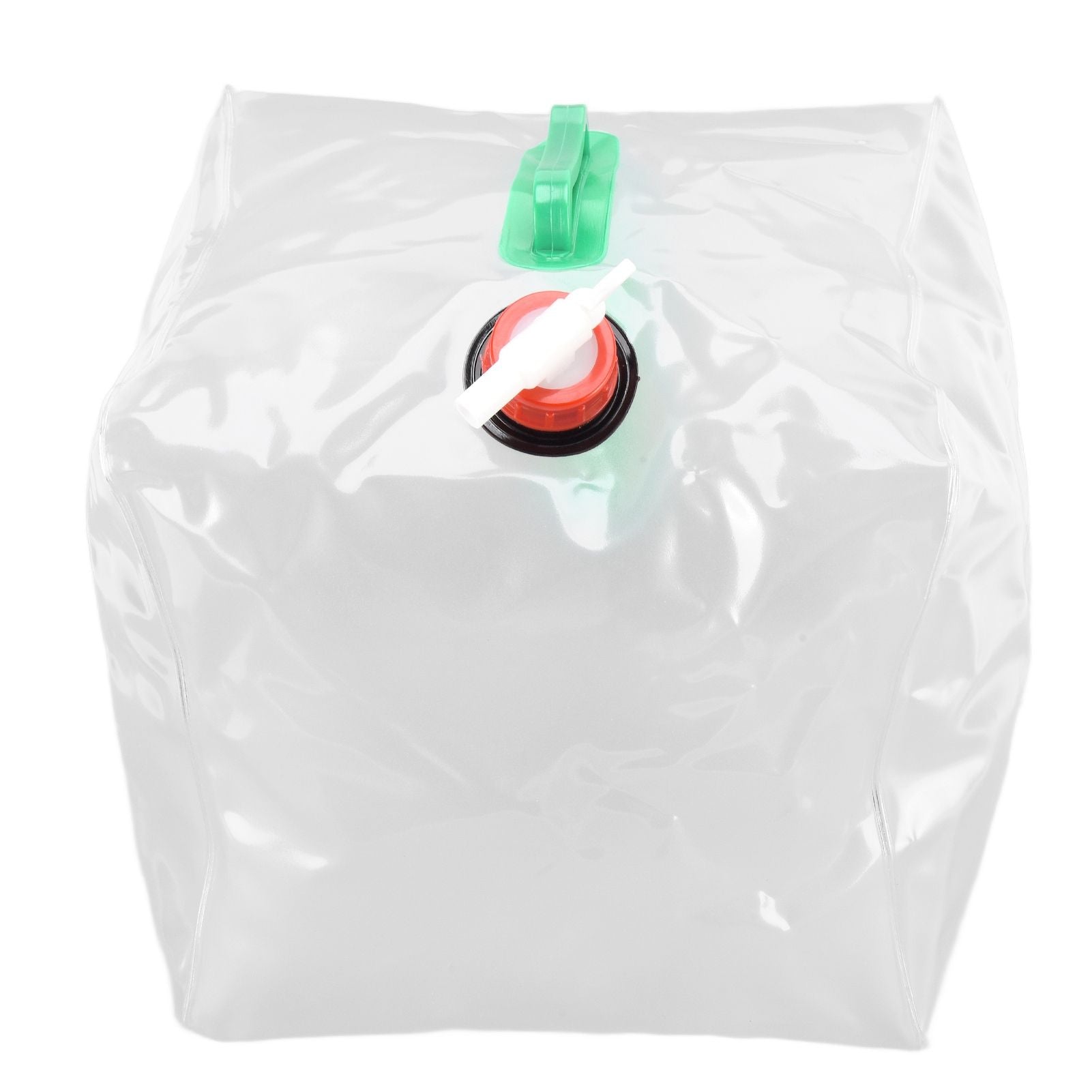 2Pcs 20L Folding Water Bucket PVC Portable Transparent Water Container with Spigot for Camping Hiking V1294-YM0523-3111210337211