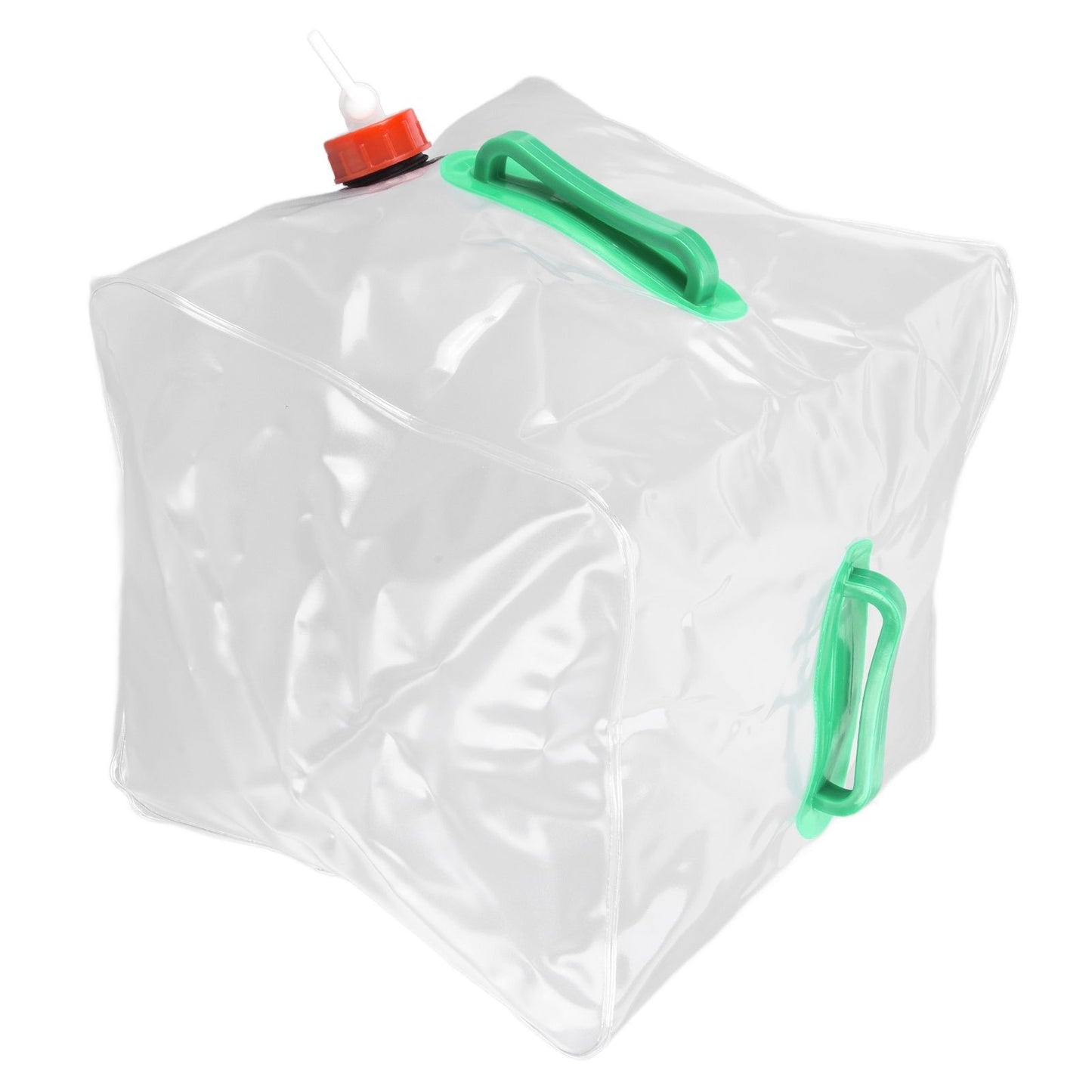 2Pcs 20L Folding Water Bucket PVC Portable Transparent Water Container with Spigot for Camping Hiking V1294-YM0523-3111210337211