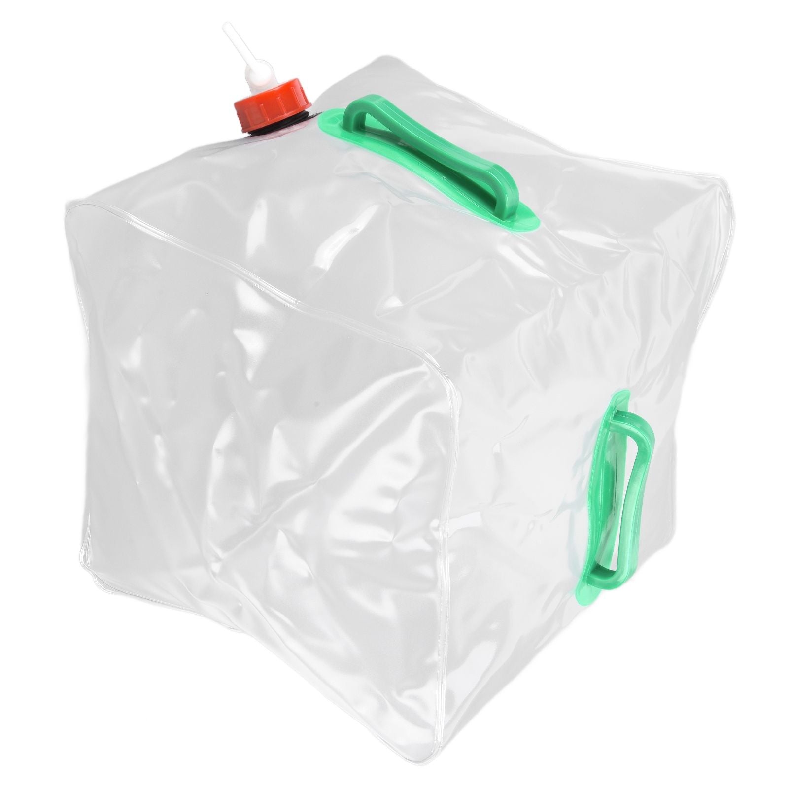 2Pcs 20L Folding Water Bucket PVC Portable Transparent Water Container with Spigot for Camping Hiking V1294-YM0523-3111210337211