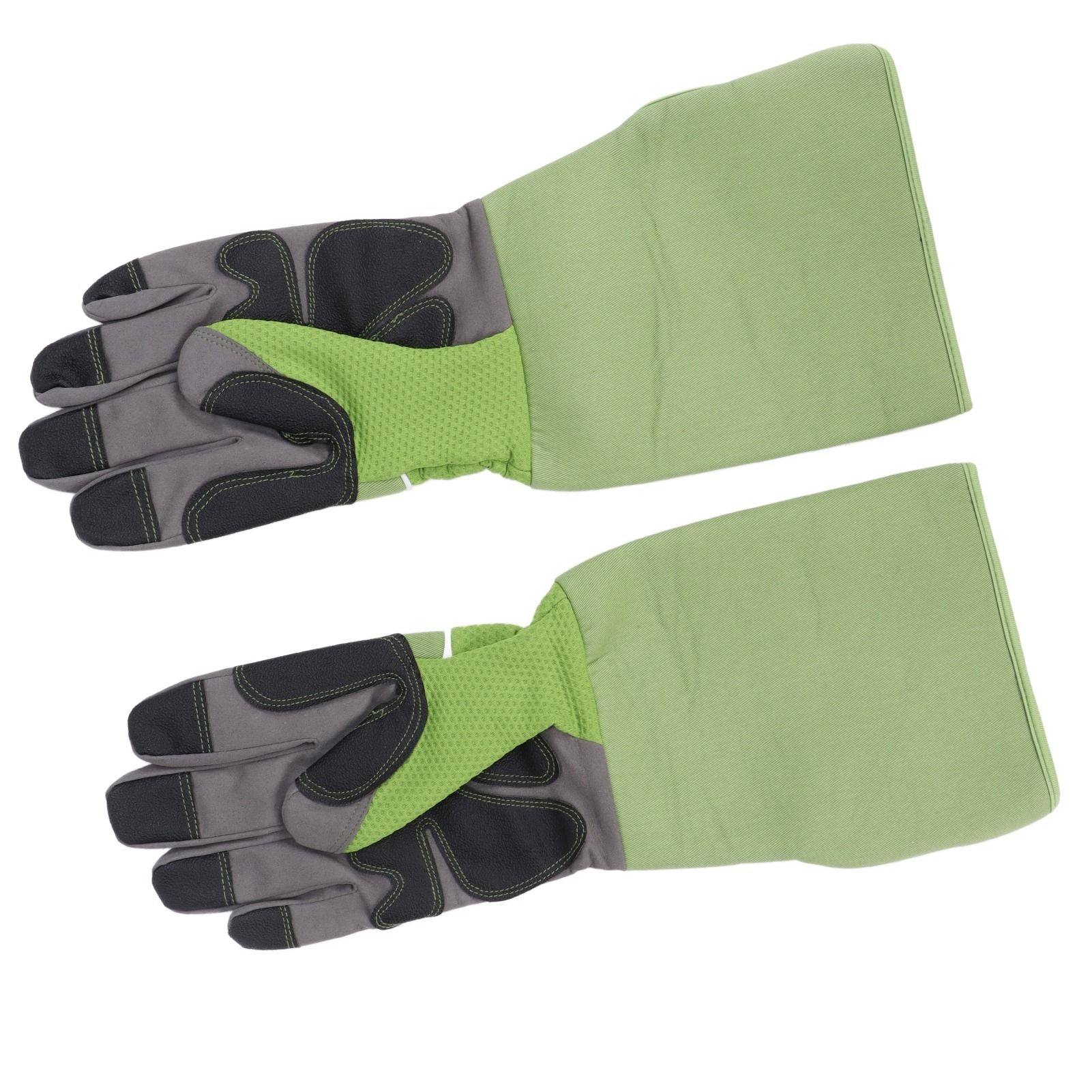 1Pair Garden Work Gloves Cut Resistent Stabproof Puncture Proof Pruning Gloves with Forearm Protection Green V1294-YM0523-3111210339411