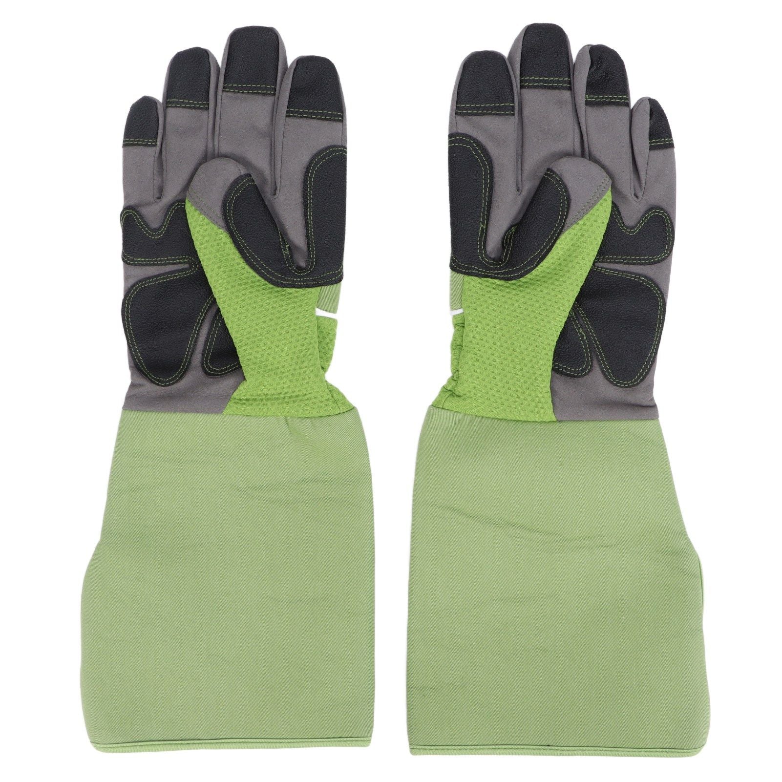 1Pair Garden Work Gloves Cut Resistent Stabproof Puncture Proof Pruning Gloves with Forearm Protection Green V1294-YM0523-3111210339411