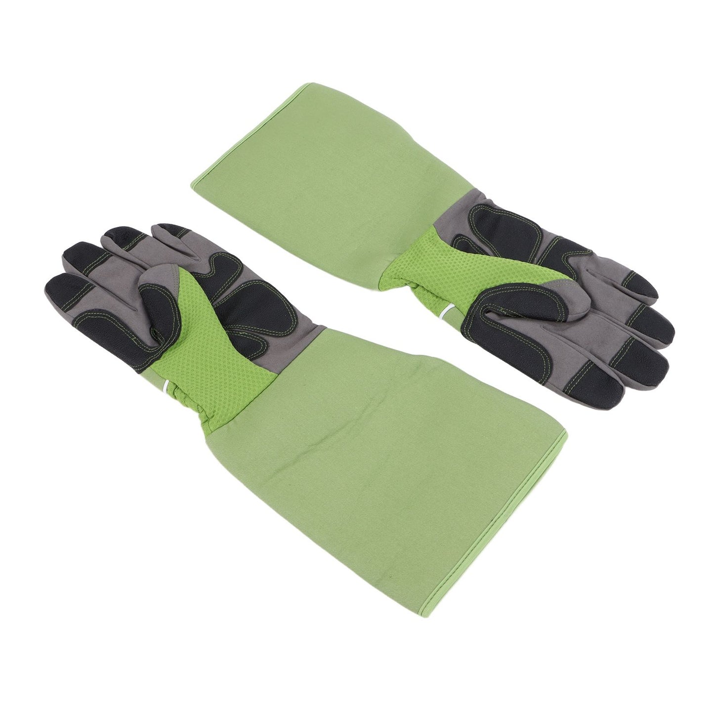 1Pair Garden Work Gloves Cut Resistent Stabproof Puncture Proof Pruning Gloves with Forearm Protection Green V1294-YM0523-3111210339411