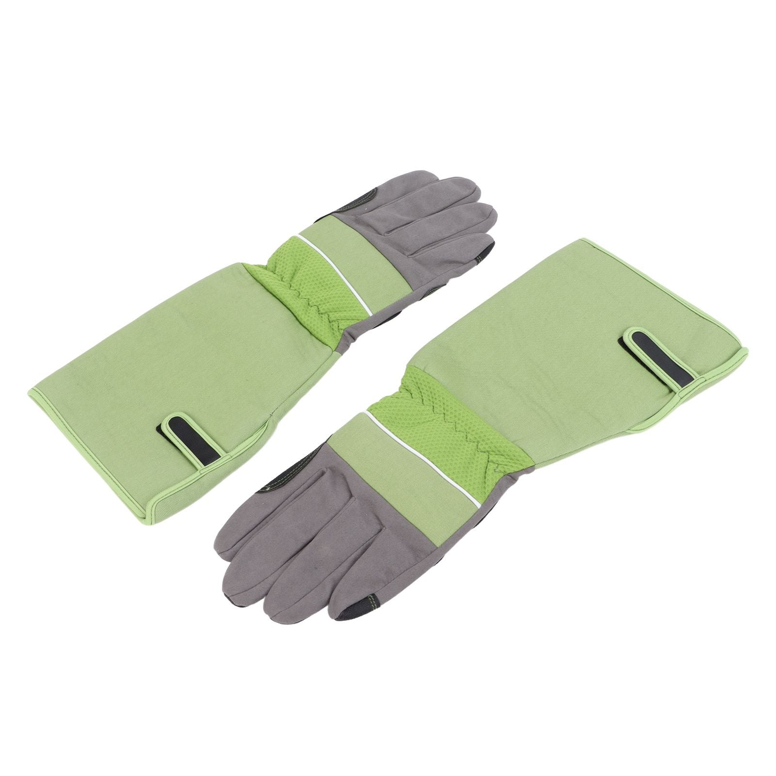 1Pair Garden Work Gloves Cut Resistent Stabproof Puncture Proof Pruning Gloves with Forearm Protection Green V1294-YM0523-3111210339411