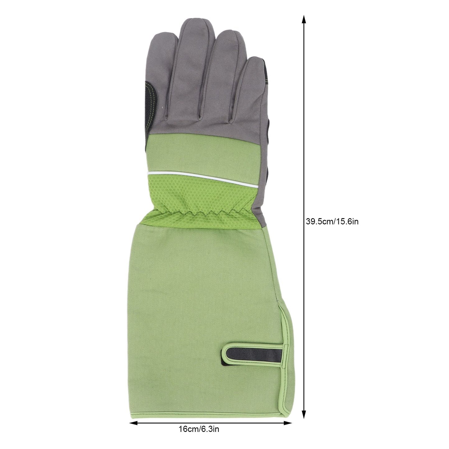 1Pair Garden Work Gloves Cut Resistent Stabproof Puncture Proof Pruning Gloves with Forearm Protection Green V1294-YM0523-3111210339411
