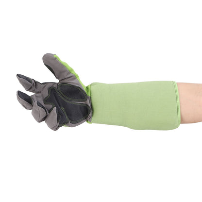 1Pair Garden Work Gloves Cut Resistent Stabproof Puncture Proof Pruning Gloves with Forearm Protection Green V1294-YM0523-3111210339411