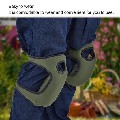 Gardening Knee Pads Green Portable Garden Knee Protector for Outdoor Woodworking V1294-YM0523-3111210340811