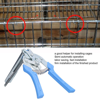 Hog Ring Pliers Kit Semi Automatic Convenient M Nail Pliers for Chicken Cage Pigeon Cage Rabbit Cage Fox Cage V1294-YM0523-3111210355111