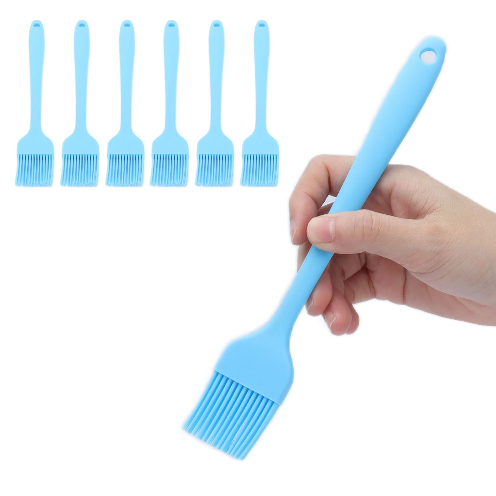 6 Pcs Cooking Brush Silicone Basting Pastry Brushes for BBQ Grill Baking Kitchen Cooking V1294-YM0523-3111210356111
