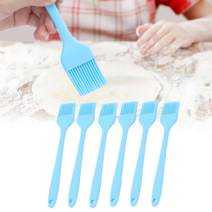 6 Pcs Cooking Brush Silicone Basting Pastry Brushes for BBQ Grill Baking Kitchen Cooking V1294-YM0523-3111210356111