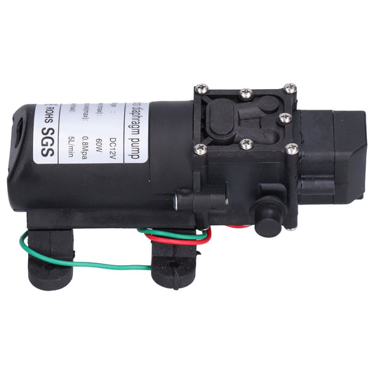 12V Water Pressure Diaphragm Pump 60W Self Priming Booster Sprayer Pump for Garden Irrigation Swimming Pools V1294-YM0523-3111210356811