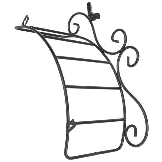 Garden Hose Holder Black Multifunction Antique Style Bird Brackets Water Pipe Storage V1294-YM0523-3111210364411