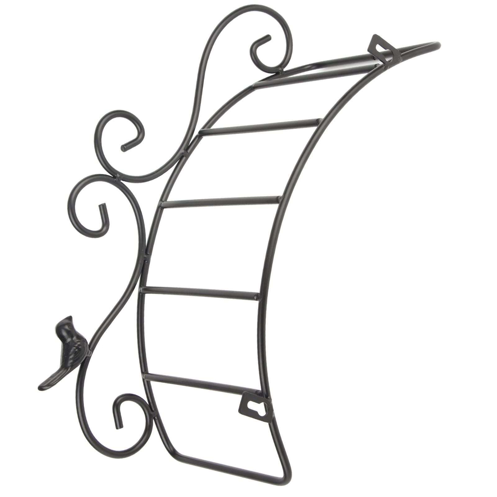 Garden Hose Holder Black Multifunction Antique Style Bird Brackets Water Pipe Storage V1294-YM0523-3111210364411