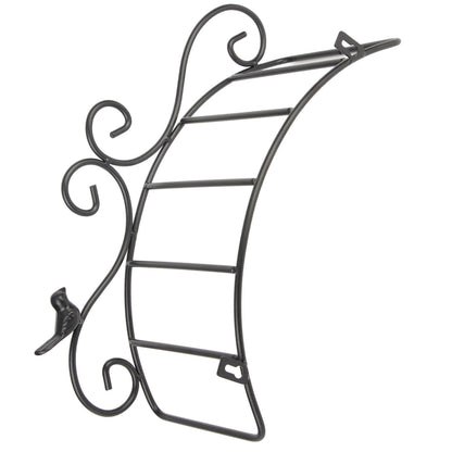 Garden Hose Holder Black Multifunction Antique Style Bird Brackets Water Pipe Storage V1294-YM0523-3111210364411