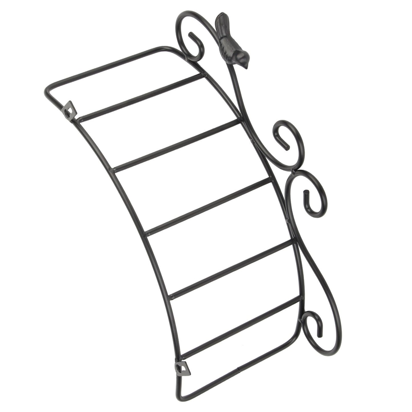 Garden Hose Holder Black Multifunction Antique Style Bird Brackets Water Pipe Storage V1294-YM0523-3111210364411