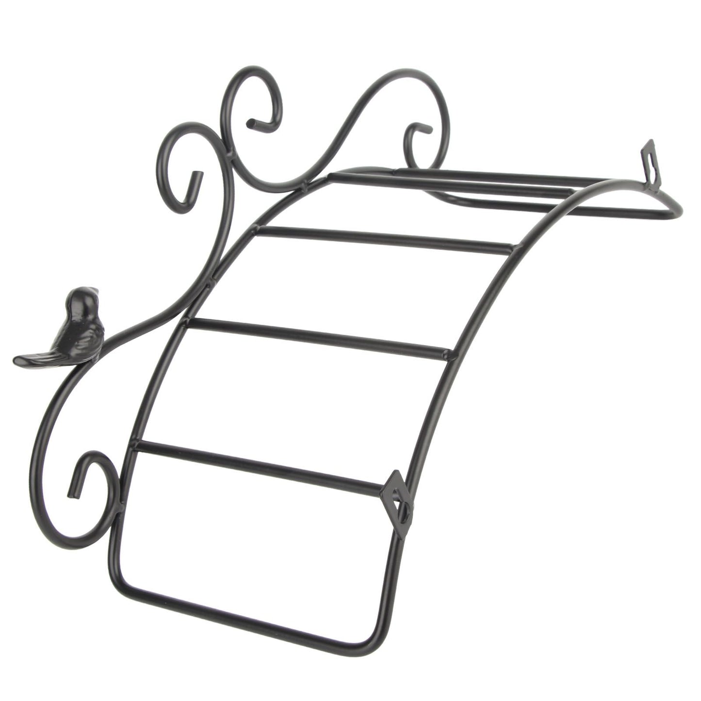 Garden Hose Holder Black Multifunction Antique Style Bird Brackets Water Pipe Storage V1294-YM0523-3111210364411