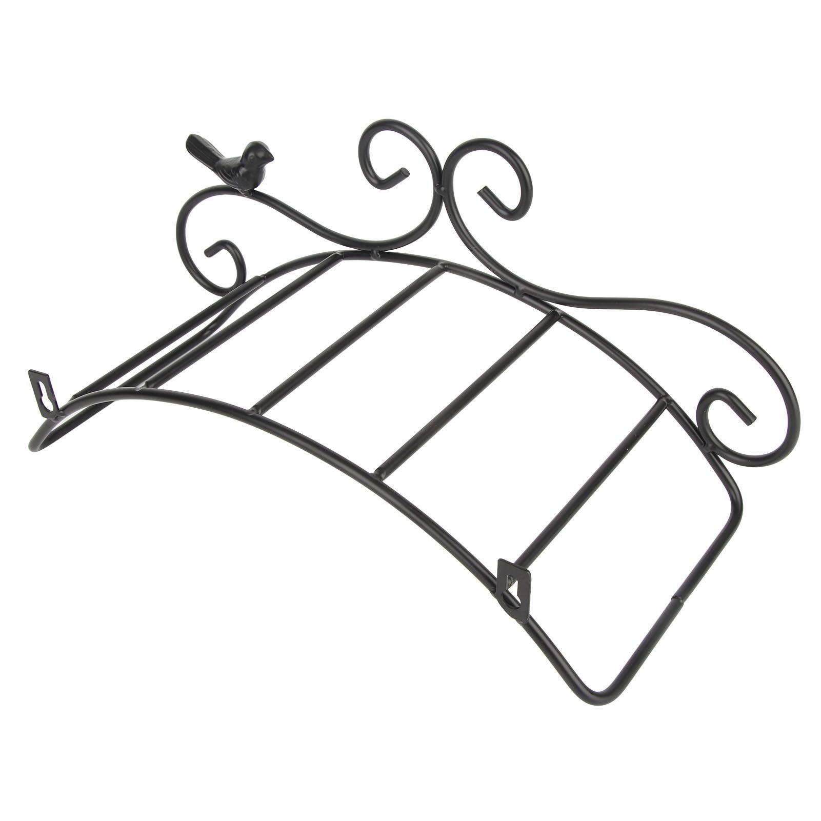 Garden Hose Holder Black Multifunction Antique Style Bird Brackets Water Pipe Storage V1294-YM0523-3111210364411