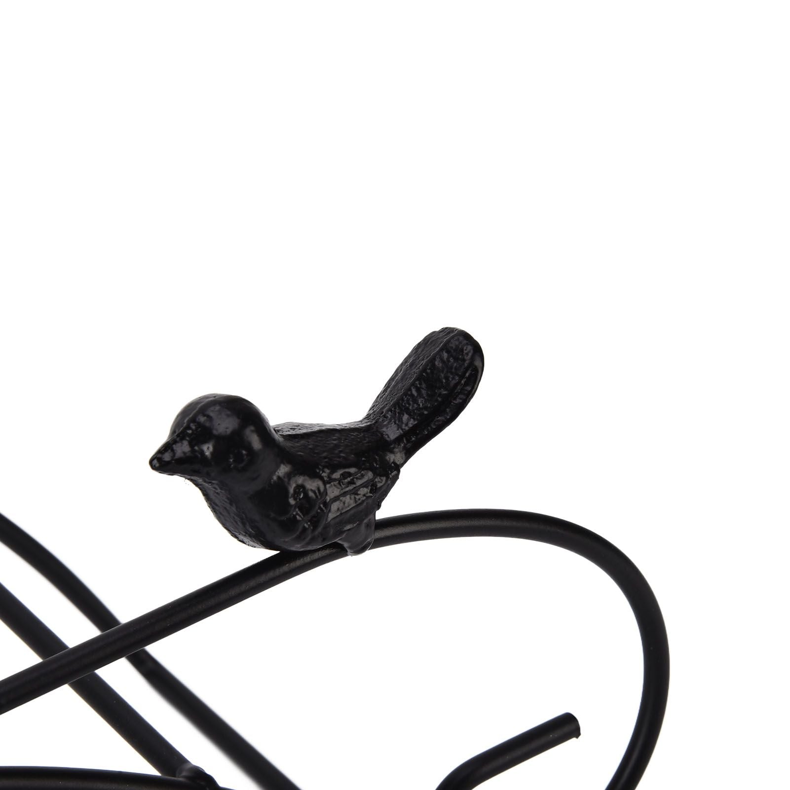 Garden Hose Holder Black Multifunction Antique Style Bird Brackets Water Pipe Storage V1294-YM0523-3111210364411