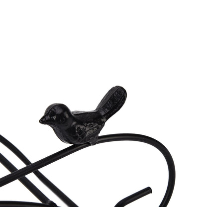 Garden Hose Holder Black Multifunction Antique Style Bird Brackets Water Pipe Storage V1294-YM0523-3111210364411
