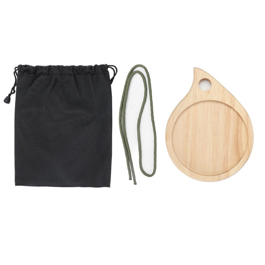 Camping Wooden Cutting Board Multi Purpose Small Round Chopping Board Charcuterie Plate for Fruit Snack V1294-YM0523-3111210371511