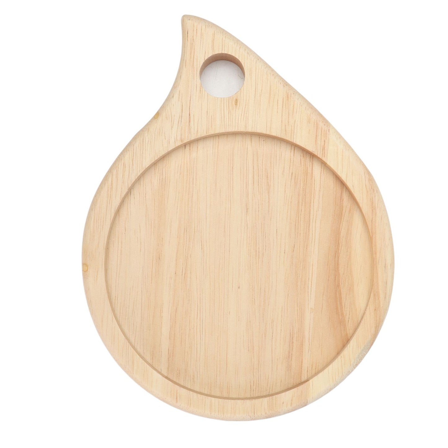 Camping Wooden Cutting Board Multi Purpose Small Round Chopping Board Charcuterie Plate for Fruit Snack V1294-YM0523-3111210371511