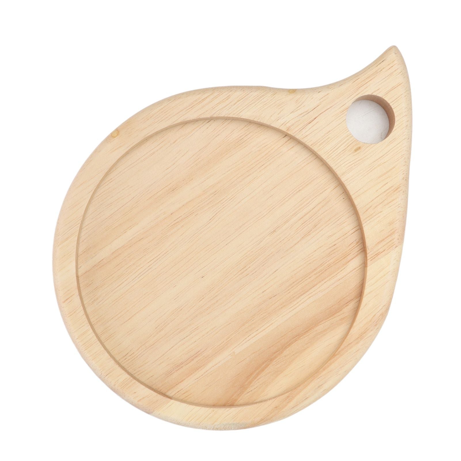 Camping Wooden Cutting Board Multi Purpose Small Round Chopping Board Charcuterie Plate for Fruit Snack V1294-YM0523-3111210371511