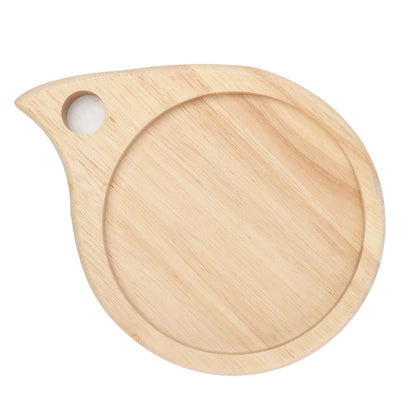 Camping Wooden Cutting Board Multi Purpose Small Round Chopping Board Charcuterie Plate for Fruit Snack V1294-YM0523-3111210371511