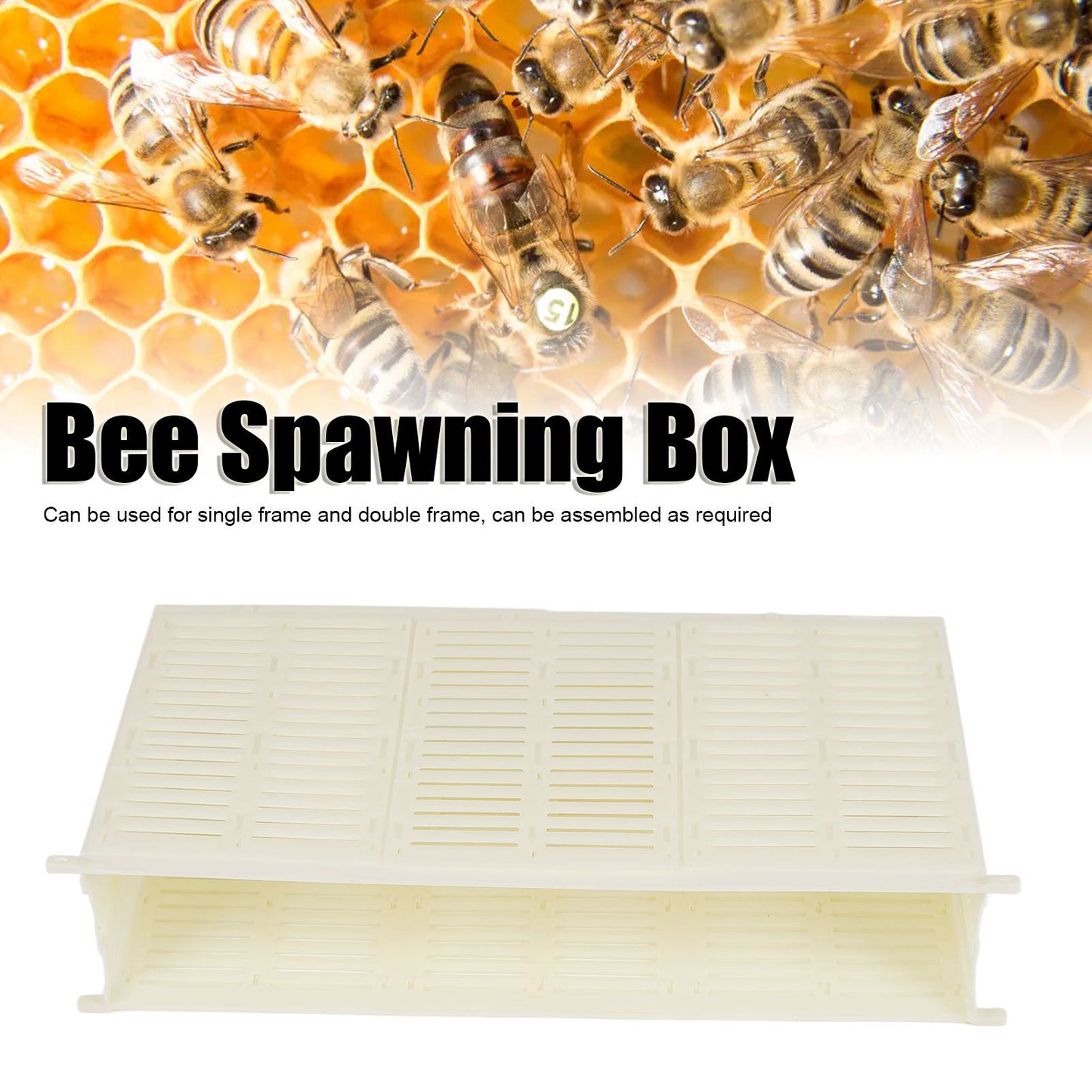 Queen Bee Spawning Controller Single Frame Plastic Bee Spawning Box Beekeeping Box V1294-YM0523-3111210373111
