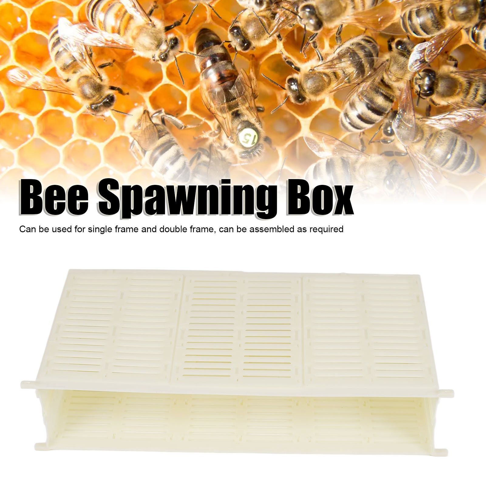 Queen Bee Spawning Controller Single Frame Plastic Bee Spawning Box Beekeeping Box V1294-YM0523-3111210373111
