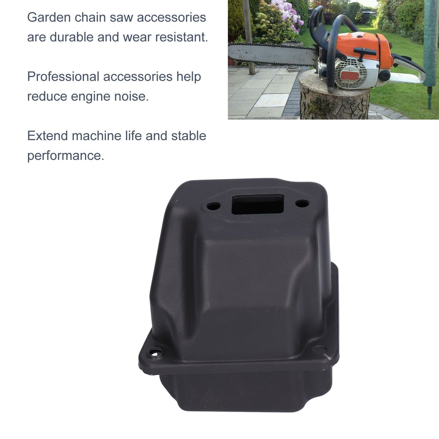 Silencer Muffler Gasket with Screw for Chainsaw 024 026 MS240 MS260 Gardening Accessory V1294-YM0523-3111210374811