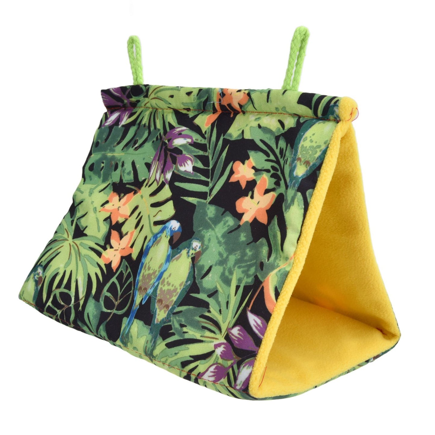 Pet Bird Nest Hammock Triangle Shade Bird Nest Hanging Parrot Hut Tent Bird Cage Toys V1294-YM0523-3111210376811