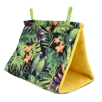 Pet Bird Nest Hammock Triangle Shade Bird Nest Hanging Parrot Hut Tent Bird Cage Toys V1294-YM0523-3111210376811