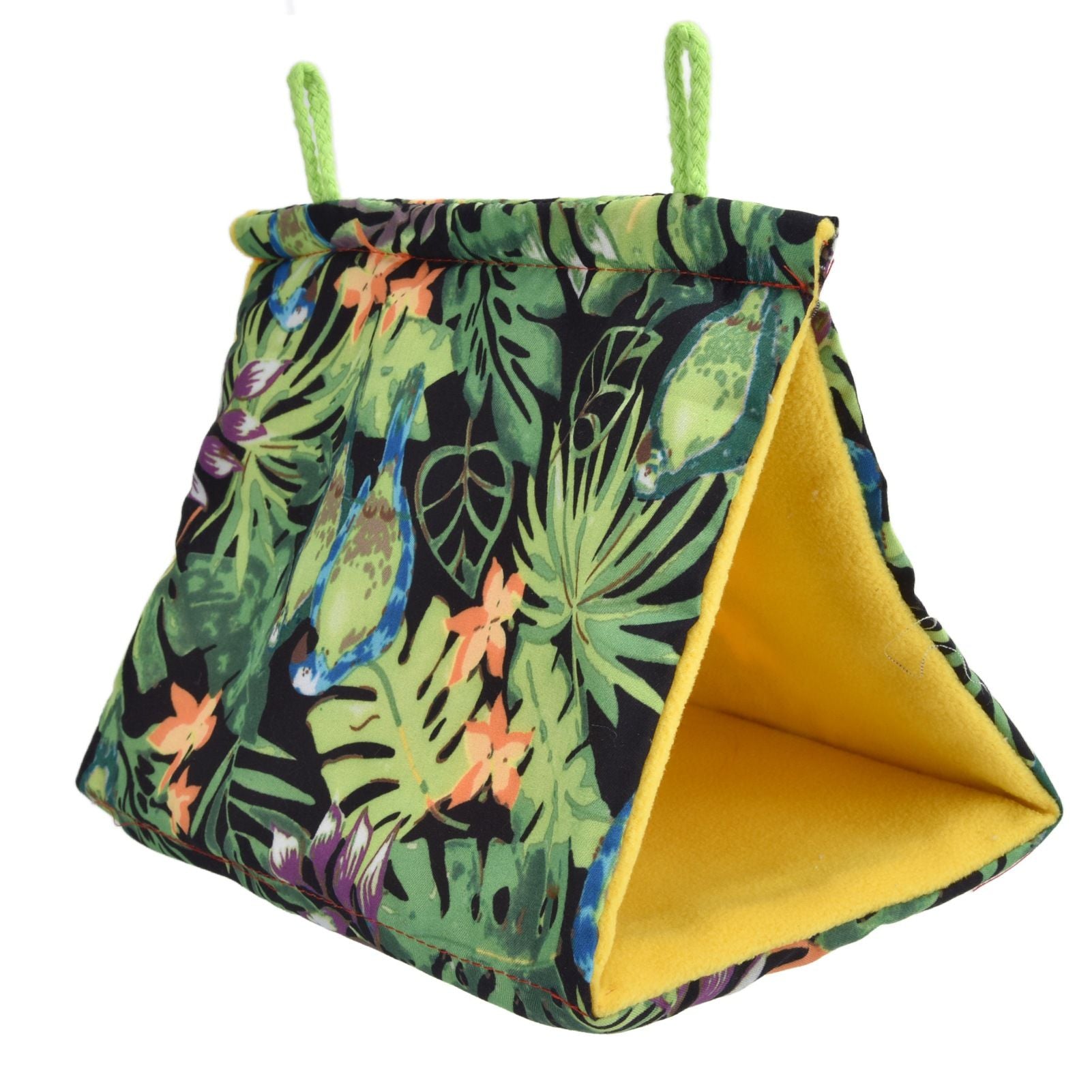 Pet Bird Nest Hammock Triangle Shade Bird Nest Hanging Parrot Hut Tent Bird Cage Toys V1294-YM0523-3111210376811