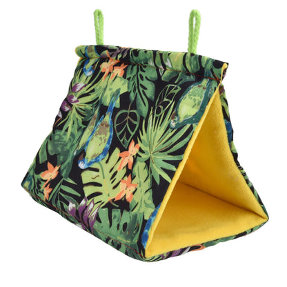 Pet Bird Nest Hammock Triangle Shade Bird Nest Hanging Parrot Hut Tent Bird Cage Toys V1294-YM0523-3111210376811