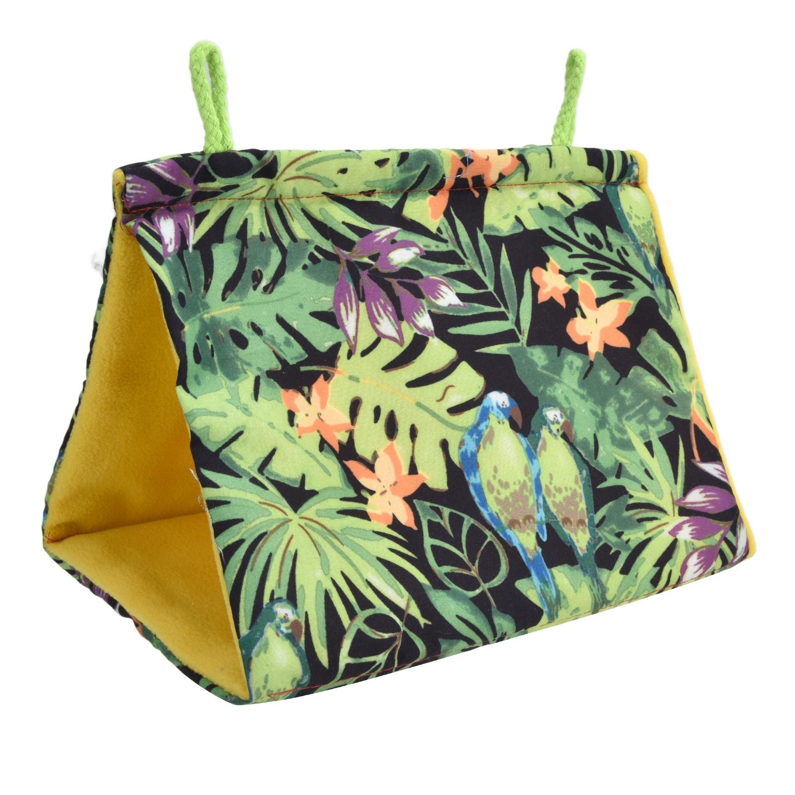 Pet Bird Nest Hammock Triangle Shade Bird Nest Hanging Parrot Hut Tent Bird Cage Toys V1294-YM0523-3111210376811
