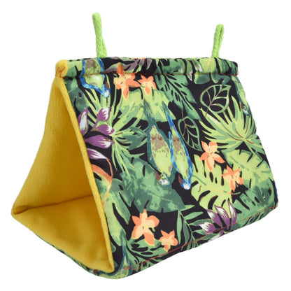 Pet Bird Nest Hammock Triangle Shade Bird Nest Hanging Parrot Hut Tent Bird Cage Toys V1294-YM0523-3111210376811
