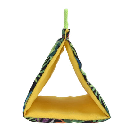 Pet Bird Nest Hammock Triangle Shade Bird Nest Hanging Parrot Hut Tent Bird Cage Toys V1294-YM0523-3111210376811